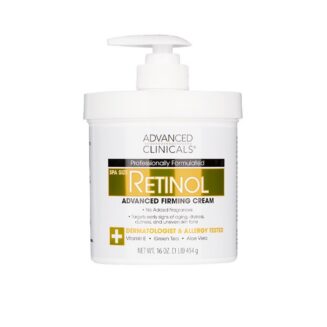 ADVANCED CLINICALS Crème Corps Raffermissante Anti-cellulite au Rétinol 454g