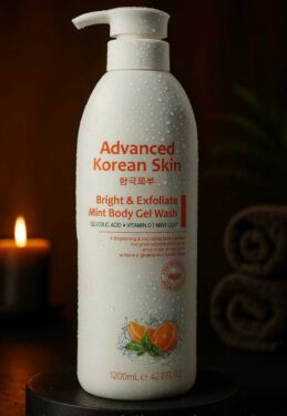 ADVANCED KOREAN SKIN Gel douche éclat et exfoliant à la menthe 1200 ml