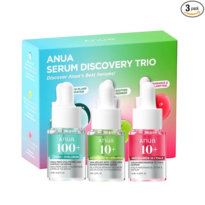 Anua Serum Discovery Trio Set Travel-Size Korean Skincare 1 Anua Serum Discovery Trio Set Travel-Size Korean Skincare 1