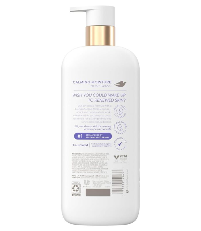 Dove Serum Body Wash Calming Moisture renews skin with Retinol Serum 18.5 Fl Oz1