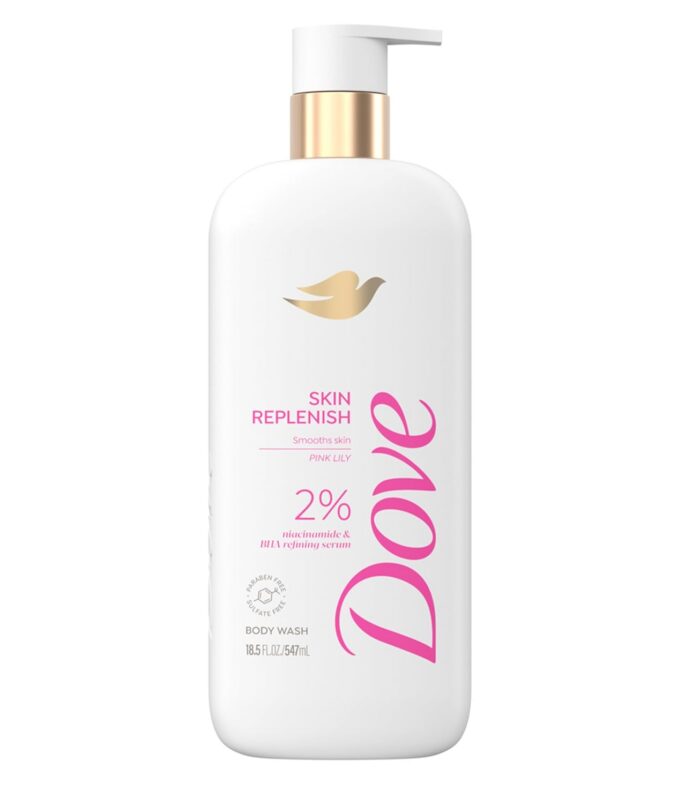 Dove Serum Body Wash Skin Replenish smooths skin with Niacinamide & BHA Serum 18.5 Fl Oz Dove Serum Body Wash Skin Replenish smooths skin with Niacinamide & BHA Serum 18.5 Fl Oz
