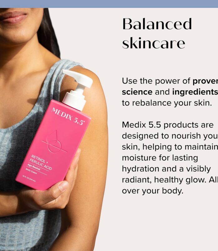 Medix 5.5 Retinol Body Lotion Firming Moisturizer Crepey Skincare Treatment Retinol Body Cream Anti Aging Firming Cream For Women15