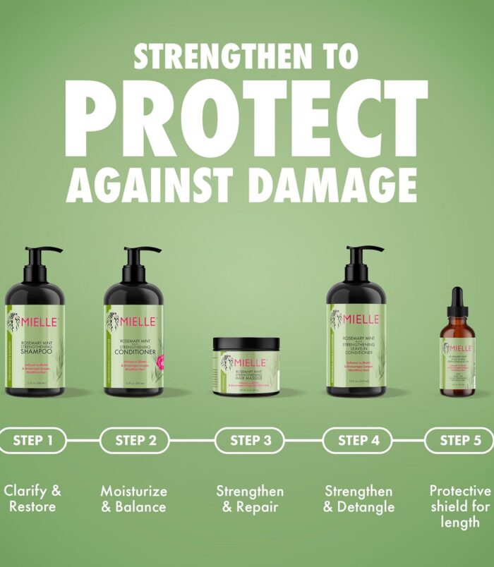 Shampoing Mielle romarin menthe 355ml5
