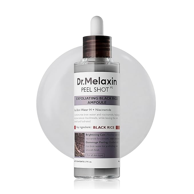Dr.Melaxin Peel Shot Exfoliating Black Rice Ampoule 80ml Dr.Melaxin Peel Shot Exfoliating Black Rice Ampoule 80ml