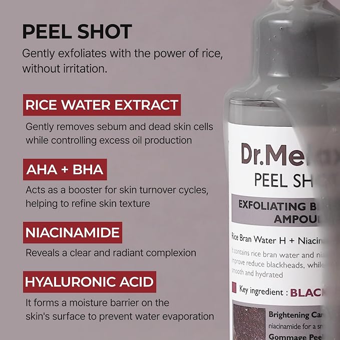 Dr.Melaxin Peel Shot Exfoliating Black Rice Ampoule 80ml3 Dr.Melaxin Peel Shot Exfoliating Black Rice Ampoule 80ml3