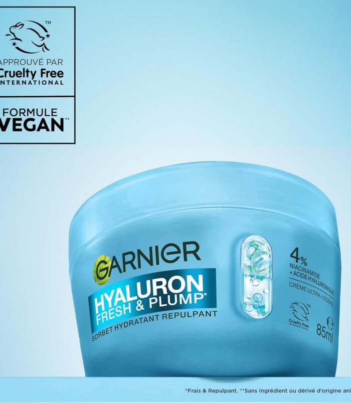Garnier Hyaluron Fresh & Plump Sorbet Hydratant 85ml3 Garnier Hyaluron Fresh & Plump Sorbet Hydratant 85ml3