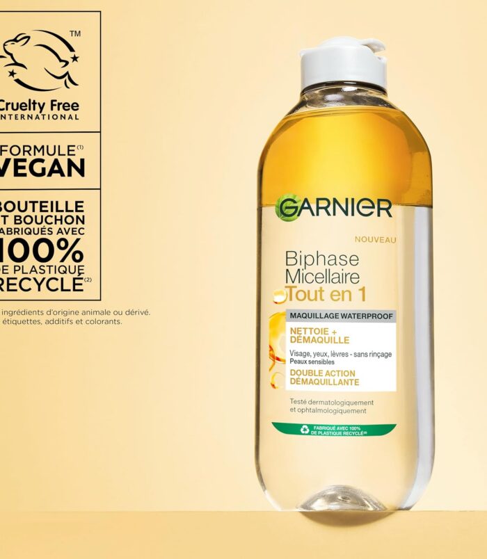 Garnier SkinActive Biphase Micellaire Tout en 1 400ml3 Garnier SkinActive Biphase Micellaire Tout en 1 400ml3