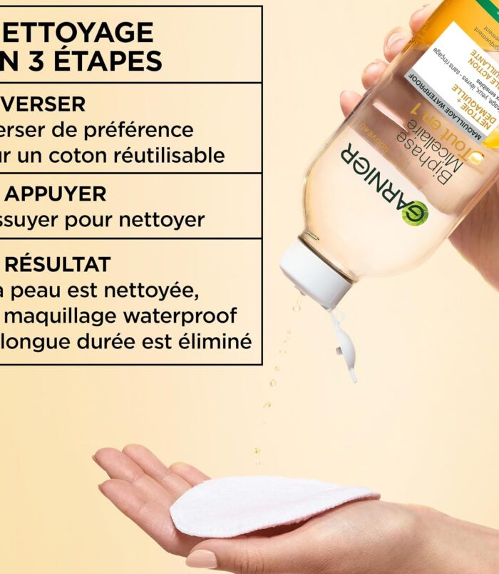 Garnier SkinActive Biphase Micellaire Tout en 1 400ml4 Garnier SkinActive Biphase Micellaire Tout en 1 400ml4