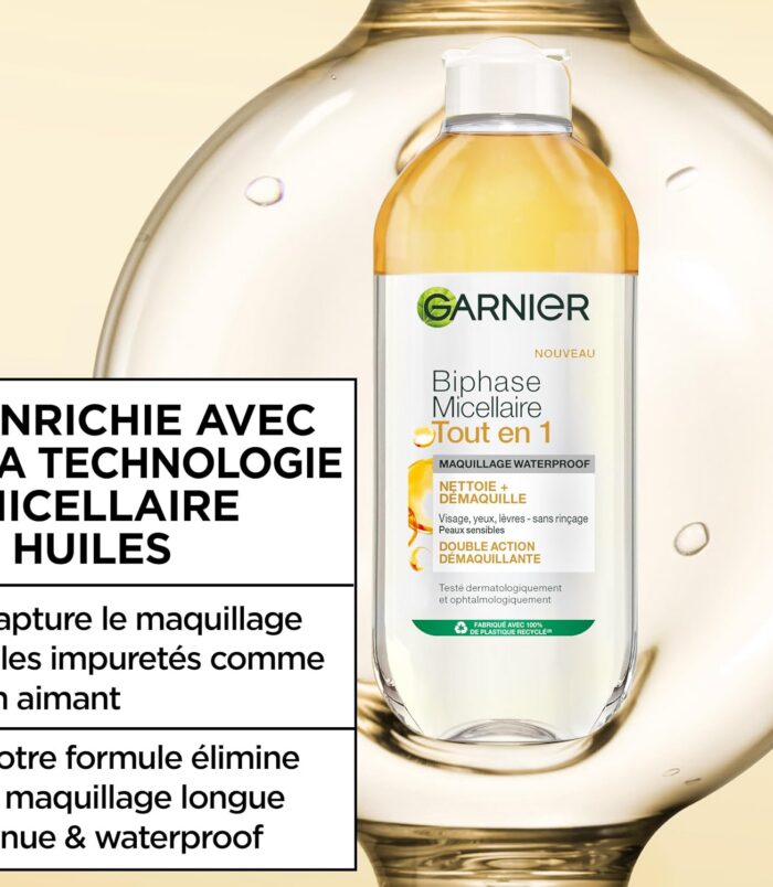 Garnier SkinActive Biphase Micellaire Tout en 1 400ml5 Garnier SkinActive Biphase Micellaire Tout en 1 400ml5