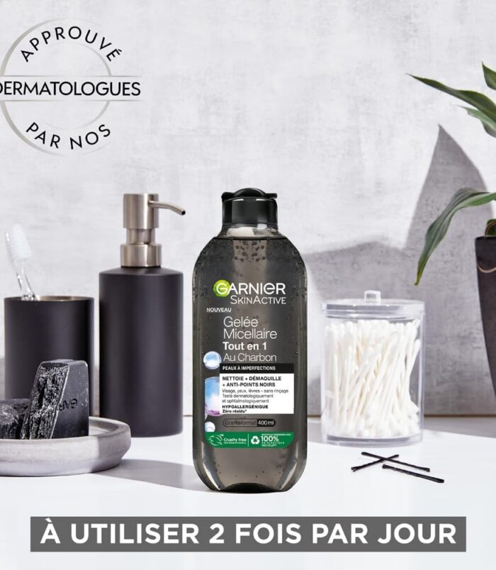 Garnier SkinActive Gelée Micellaire Tout en 1 Au Charbon 400ml2 Garnier SkinActive Gelée Micellaire Tout en 1 Au Charbon 400ml2