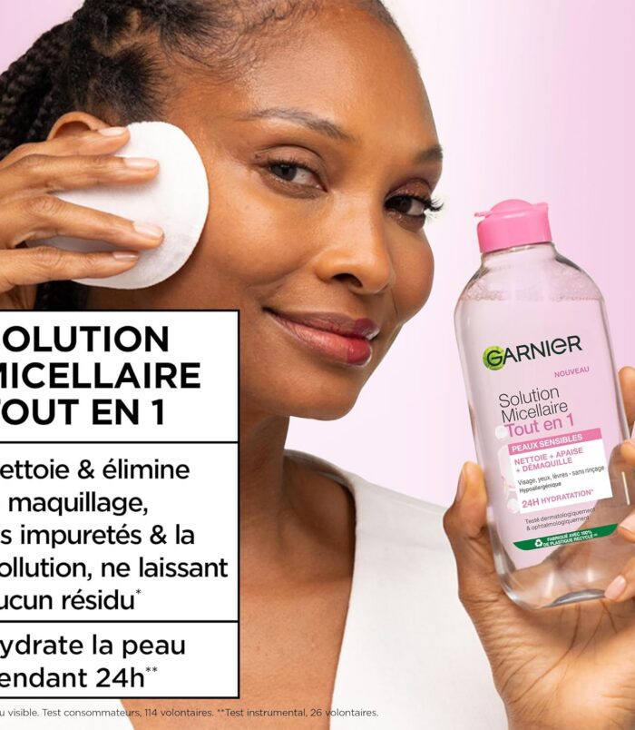 Garnier SkinActive Solution Micellaire Tout en 1 Peaux Sèches et Sensibles 400ml3 Garnier SkinActive Solution Micellaire Tout en 1 Peaux Sèches et Sensibles 400ml3