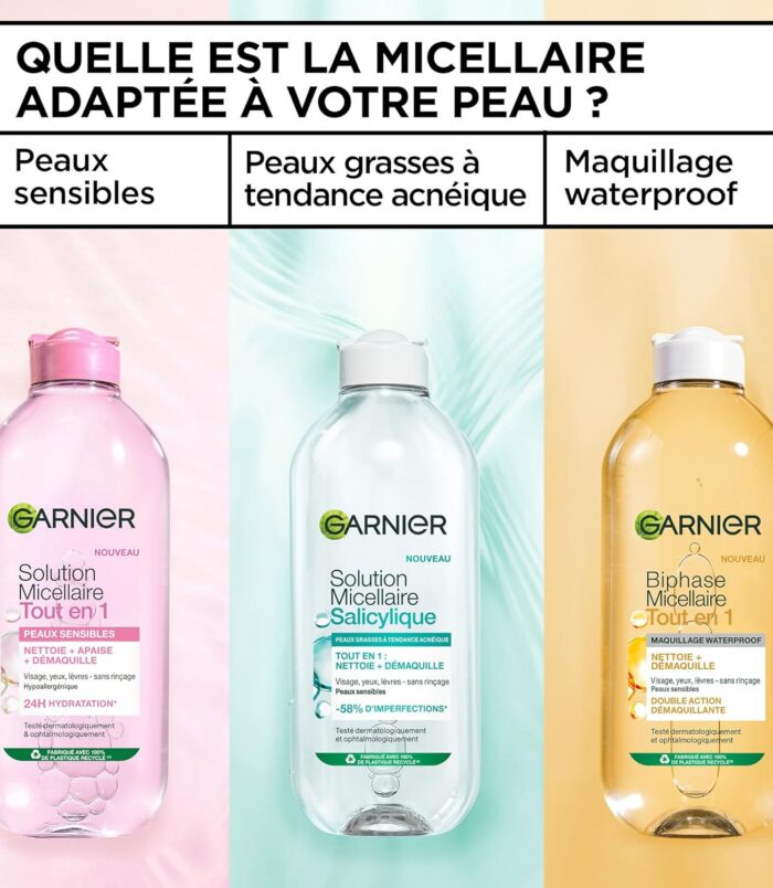 Garnier SkinActive Solution Micellaire Tout en 1 Peaux Sèches et Sensibles 400ml4 Garnier SkinActive Solution Micellaire Tout en 1 Peaux Sèches et Sensibles 400ml4