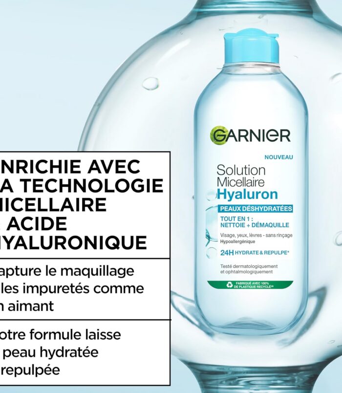 Garnier Solution Micellaire Tout en 1 Peaux Déshydratées 400ml1 Garnier Solution Micellaire Tout en 1 Peaux Déshydratées 400ml1
