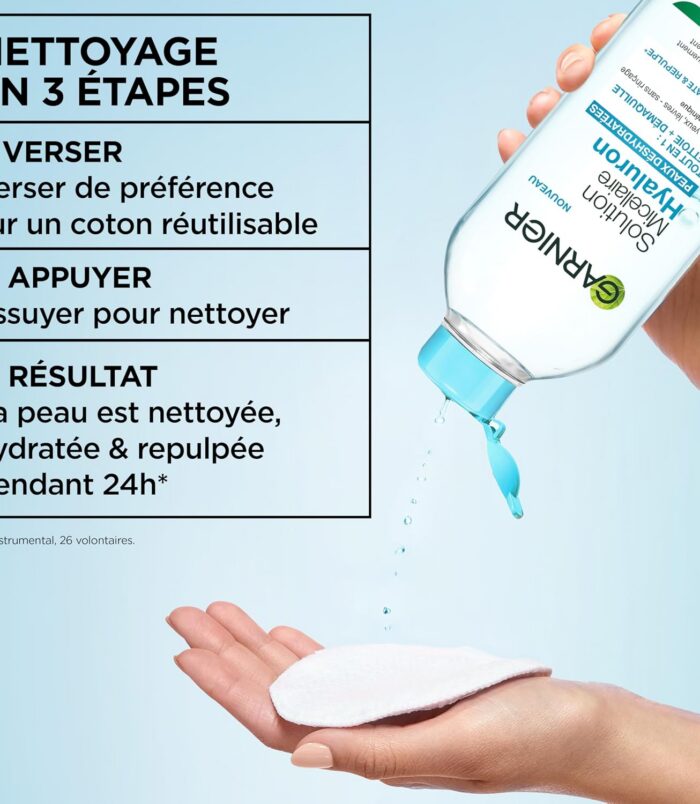 Garnier Solution Micellaire Tout en 1 Peaux Déshydratées 400ml4 Garnier Solution Micellaire Tout en 1 Peaux Déshydratées 400ml4