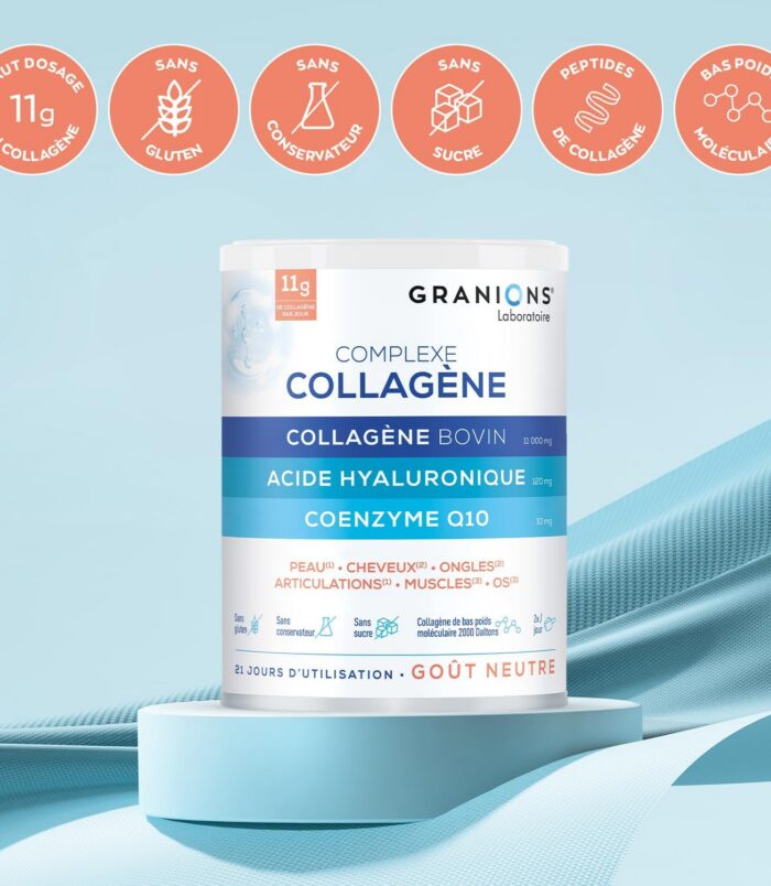 Granions Complexe Collagène Bovin Acide Hyaluronique Q10 242g2 Granions Complexe Collagène Bovin Acide Hyaluronique Q10 242g2