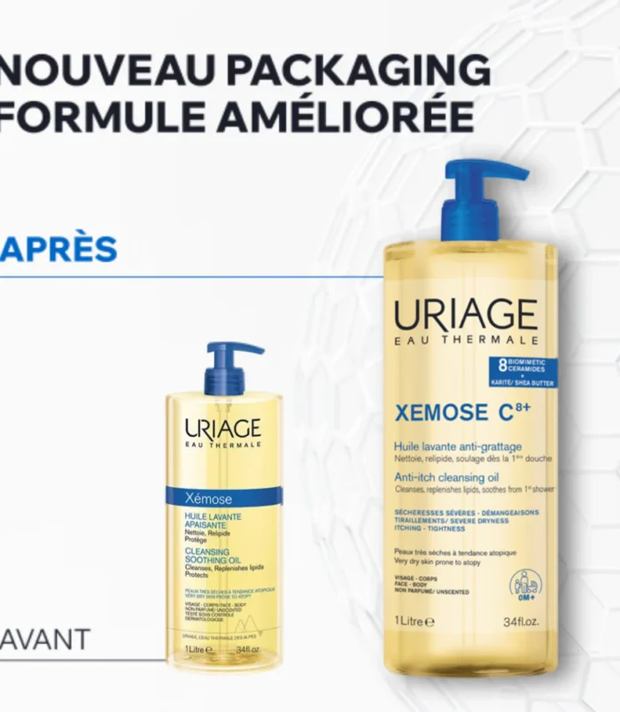 Huile lavante Uriage Xémose C8+ 1L1