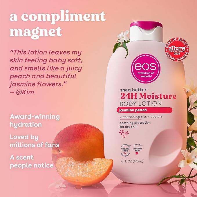 Lait corps eos jasmin-pêche 473ml3 Lait corps eos jasmin-pêche 473ml3
