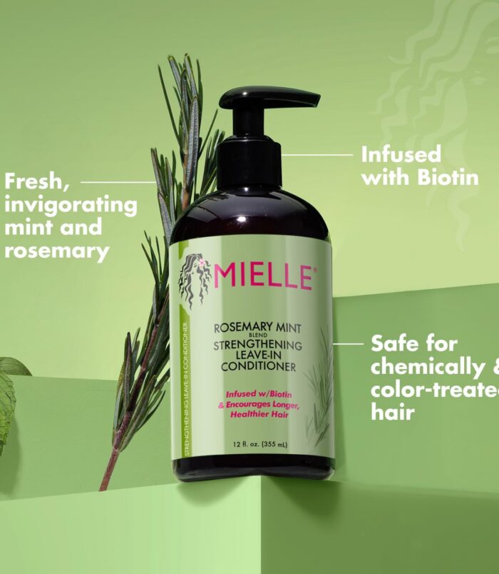 Mielle leave-in, biotine + romarin, sans rinçage5