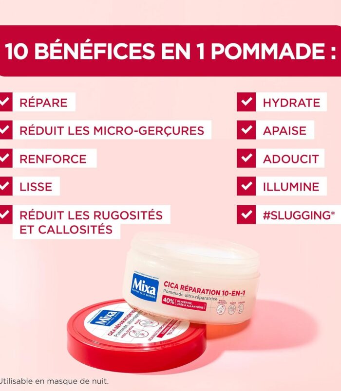 Mixa 10-en-1 Cica Repair+ Pommade Réparatrice S.O.S. 150ml010