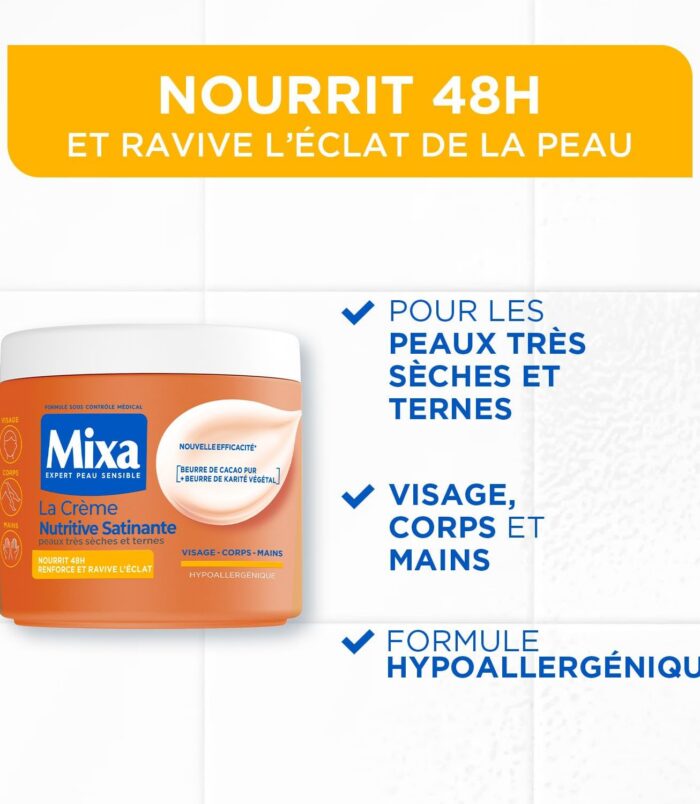 Mixa La Crème Nutritive Satinante 400ml1