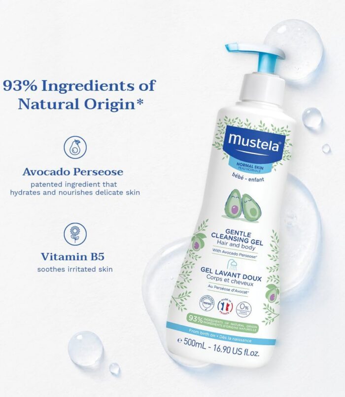 Mustela Bébé Gel Lavant Doux Corps et Cheveux 500ml2